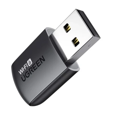 Afbeelding van UGREEN WLAN stick 6 AX900 USB adapter, wifi, ingang, dual band, 5 GHz, 2,4 stick, zacht, AP, modus, MU MIMO codering, WPA2, PSK, dongle, geïntegreerde driver, compatibel met