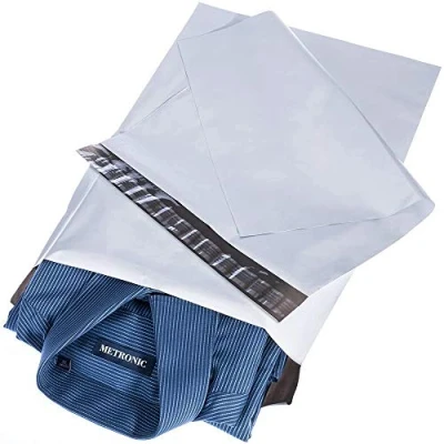 Afbeelding van Switory 100st 30.5x39.5cm witte verzendtas, verzendverzendposttas voor kleding enveloppen postzakken verpakking