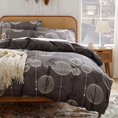 Afbeelding van Sonive Underzy Microvezel beddengoed 135 x 200 cm 80 industrieel grijs