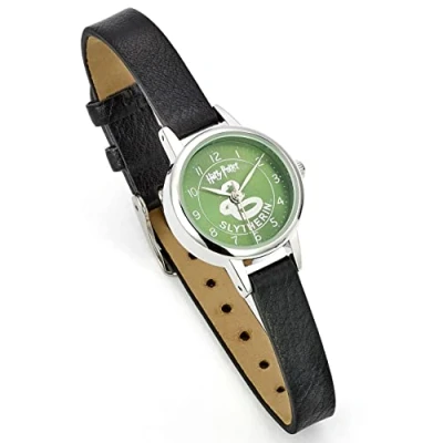 Afbeelding van The Carat Shop Harry Potter Slytherin Horloge Zwart
