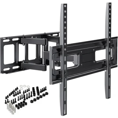 Afbeelding van tv muurbeugel, kantelbaar en zwenkbaar, beugel voor schermen van 32 65 inch tot 40 kg max. VESA 400 x mm