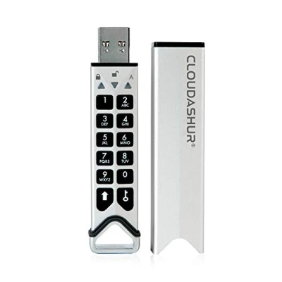 Afbeelding van iStorage CloudAshur IS EM CA 256 Hardwarebeveiligingsmodule, met wachtwoord beveiligd, stofdicht, waterdicht, draagbaar, militaire hardware encryptie 5 authenticatie