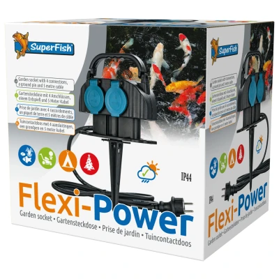 Afbeelding van Superfish Flexi Power Stekkerdoos Verlichting 5 m