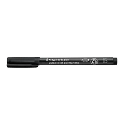 Afbeelding van STAEDTLER Lumocolor universele permanente pen B 1,0 2,5 mm, zwart, 10 stuks