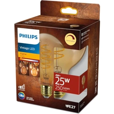 Afbeelding van Philips Master Value gold E27 led bulb / bollamp 4W (25W) dimbaar 250lm