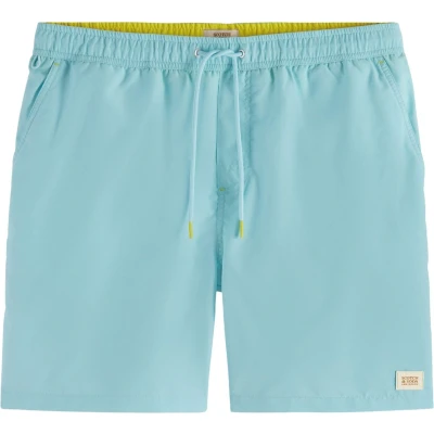 Afbeelding van Scotch &amp; Soda Mid Length Swim Short Solid Heren Zwembroek Maat XXL