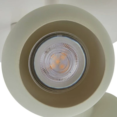 Afbeelding van Lindby buitenspot 3lichts IJzer H: 15 cm GU10 beige, lichtgroen