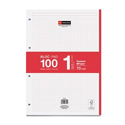 Image de Recambloc M.Rius 100 feuilles 70 gr 4 anneaux band
