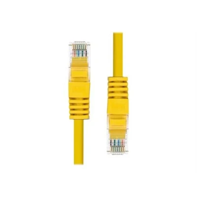 Image de ProXtend Cordon de raccordement RJ 45 (M) pour 50 cm 5.4 mm UTP CAT 5e IEEE 802.3at démarré, sans crochet, bloqué jaune