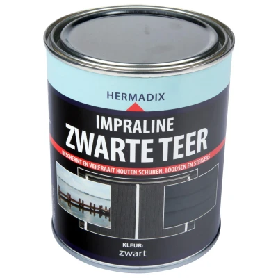 Afbeelding van Hermadix Impraline Zwarte Teer 0,75 liter