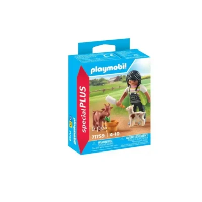 Afbeelding van PLAYMOBIL® Vrouw met geiten P 71759