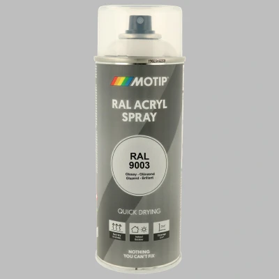 Afbeelding van Industrial RAL9003 400ml. Motip