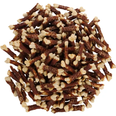 Afbeelding van Flamingo Hapki Snack Honden Calcium Been Met Eend 6/7cm 230st 1,61kg 136305
