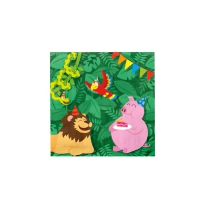 Image de Serviettes de table Jungle 33x33cm 16 pcs.