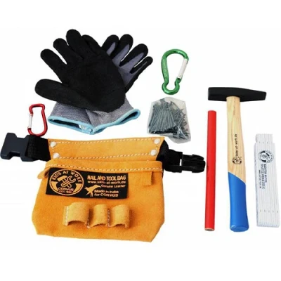 Afbeelding van Kids at work mini gereedschapsgordel met handschoenen