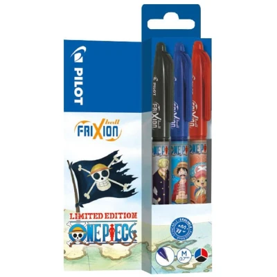 Afbeelding van Pilotpen One Piece 3 Pack Rollerball pen FriXion Ball Limited Edition LE 0.7 Stationery