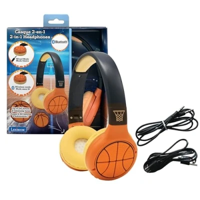 Afbeelding van 2 in 1 basketbal Bluetooth hoofdtelefoon