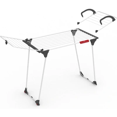 Afbeelding van Vileda Premium 2In1 Droogrek 18 M Drooglengte Wit/Zwart