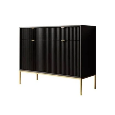 Afbeelding van Meubella Dressoir Navil 2 Zwart 104 cm