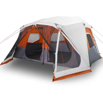 Afbeelding van Tent met LED 443x437x229 cm grijs en oranje
