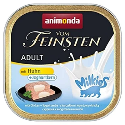 Afbeelding van Animonda Cat Vom Feinsten 32x100g met kip + yoghurtkern