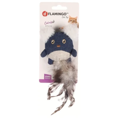 Afbeelding van Flamingo Jeany Muis Kattenspeelgoed 20x10 cm Blauw