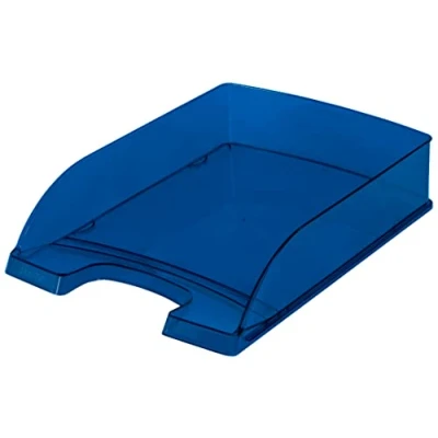 Afbeelding van Leitz brievenbakje Plus 5226 blauw transparant