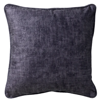 Afbeelding van Dutch Decor SAMMY Sierkussen 45x45 cm slangenprint Charcoal Gray antraciet