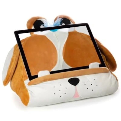Afbeelding van Cuddly Reader Children iPad Stand Tablet Book Holder Reading Pillow in Bed at Home Lap Rest Cushion Fun Novelty Gift Idea for Readers, Lovers