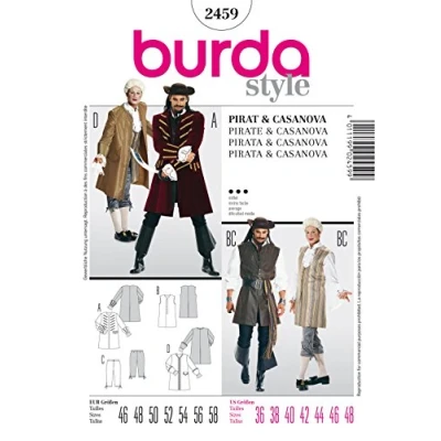 Afbeelding van Burda Naaipatroon 2459 Piraat en Casanova