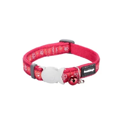 Afbeelding van Kattenhalsband Red Dingo Style Rood 20 32 Cm Pootafdrukken