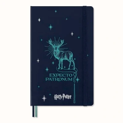 Afbeelding van Moleskine Limited Edition Harry Potter Notitieboek Large (13x21cm) Gelinieerd Expecto Patronum
