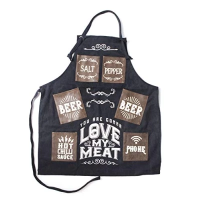 Afbeelding van Boxer Barbecueshort voor vleesliefhebbers leren zakken leuk geschenk Valentijn