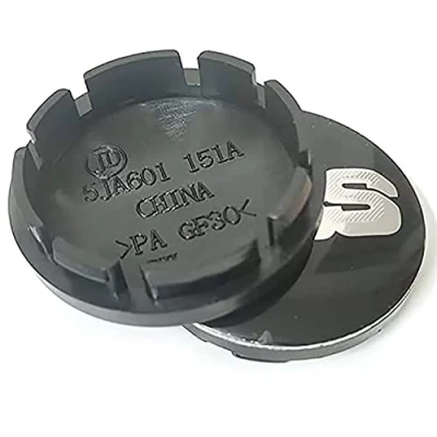 Afbeelding van GÉNERIC Set van 4 naafdoppen voor BBS 56 mm 60 65 68 accessoires zwart zilver A