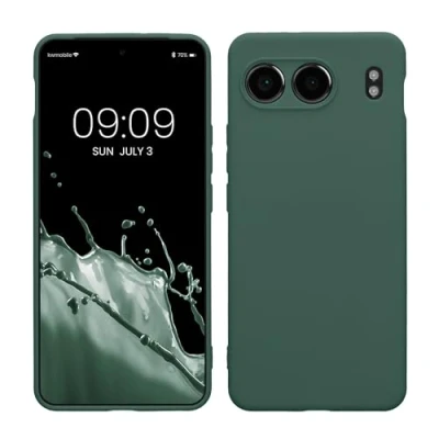 Afbeelding van kwmobile telefoonhoesje geschikt voor OnePlus Nord 4 5G Hoesje smartphone Precisie camera uitsnede In dennengroen