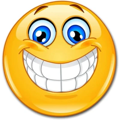 Afbeelding van easydruck24de 1 Smiley sticker Smile XL I kfz_298 rond Ø 20 cm emoticon lachend voor auto caravan camper muur weerbestendig