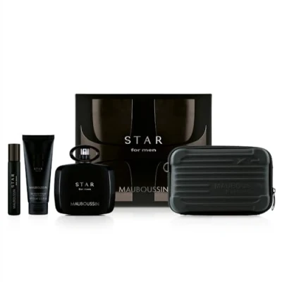 Afbeelding van Mauboussin Set Prestige 2024 Star For Men: Eau de Parfum 90 ml, douchegel 75 reisspray 20 ml &amp; schoudertas