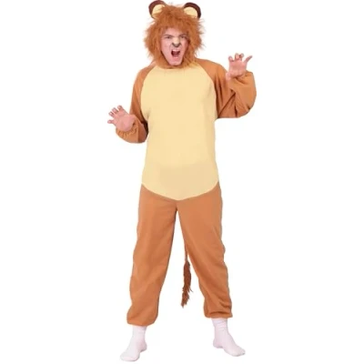 Afbeelding van Fiestas Guirca Verkleedpak Leeuw Heren Polyester Bruin Maat M