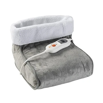 Afbeelding van Cresta Care KTS967 Elektrische voetverwarmer met timer en machinewasbaar cosy fleece Grijs