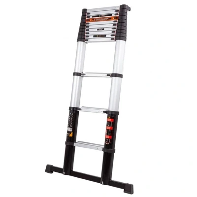 Afbeelding van Telescopische ladder 3,27 m SoftClose &amp; Antislip Giraffe Air® Pro Geschikt voor binnen en buiten. licht, compact, aluminium constructie veilig soft close technologie