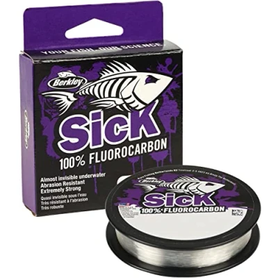 Image de Berkley Sick Fluorocarbon Leader Clear 50m 0,30mm (7kg/15,5lb) Fluorocarbone