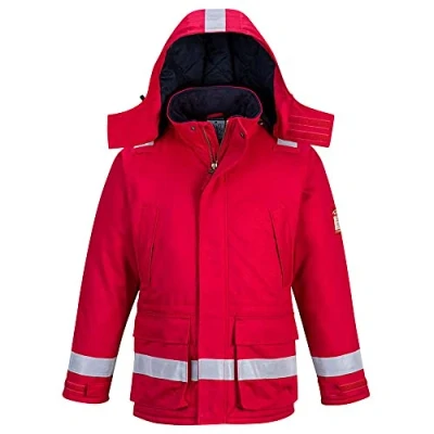 Afbeelding van Portwest Winterjas, vuurbestendig, antistatisch, maat L, kleur: rood, FR59RERL