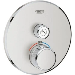 Afbeelding van GROHE Grohtherm SmartControl afbouwdeel thermostatische mengkraan rond