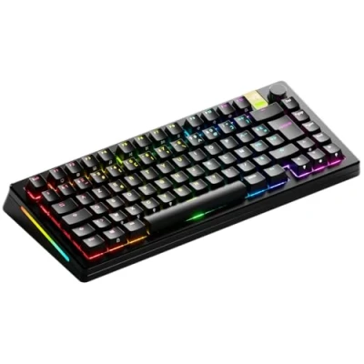 Afbeelding van Glorious Gaming GMMK 3 PRO HE: responsief draadloos gamingtoetsenbord, Hall effect, aluminium behuizing, 8K pollingsnelheid, MX en HE (hot swap), instelbare activering, TKL 75%, Frans AZERTY zwart