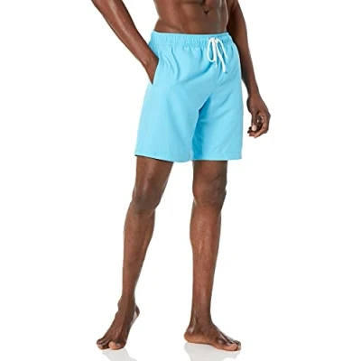 Image de Amazon Essentials Short de Bain 23cm avec Doublure en Maille, Poches, Fermeture à Cordon Homme, Bleu, XXL