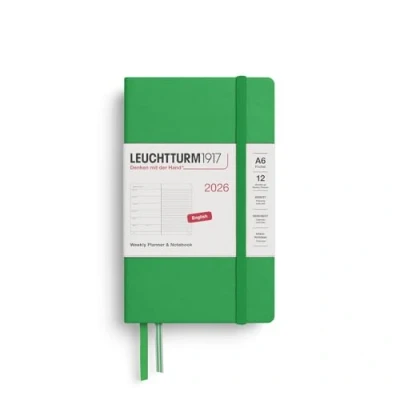 Afbeelding van Leuchtturm zakagenda 2026 15 x 9.5 cm 7d1p + notitie spring leaf