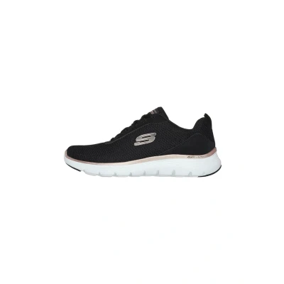Afbeelding van Skechers Flex Appeal 5.0 Dames, Zwart gaas en roségouden rand, 38 EU