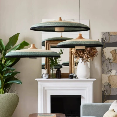 Afbeelding van Forestier Grass hanglamp Ø100 extra large blauw