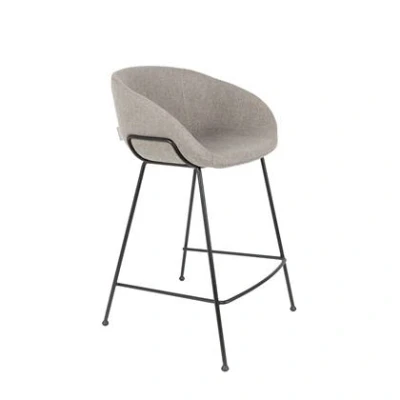 Afbeelding van Zuiver Feston Barkruk 65 cm Grijs Set van 2