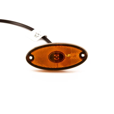Afbeelding van Zijmarkeringslamp Aspöck Flatpoint II led DC kabel 500mm Aspock Zijmarkeringsverlichting Oranje BouwmanAanhangwagens.nl